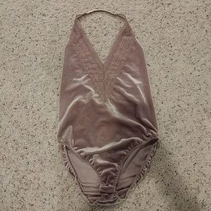 *new* Forever 21 velvet bodysuit